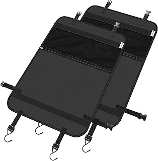 LIONSTRONG Rücksitz Organizer zum Schutz ihrer Autositze, Rückenlehnenschutz aus wasserdichtem Stoff (Doppelpack)