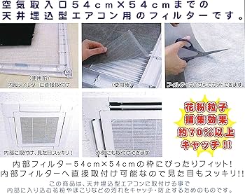 りん 2枚 業務用 エアコンフィルター 標準サイズ 黒 4方向用 天カセ 業務用 エアコンフィルター 標準サイズ 黒 4方向用 天カセ