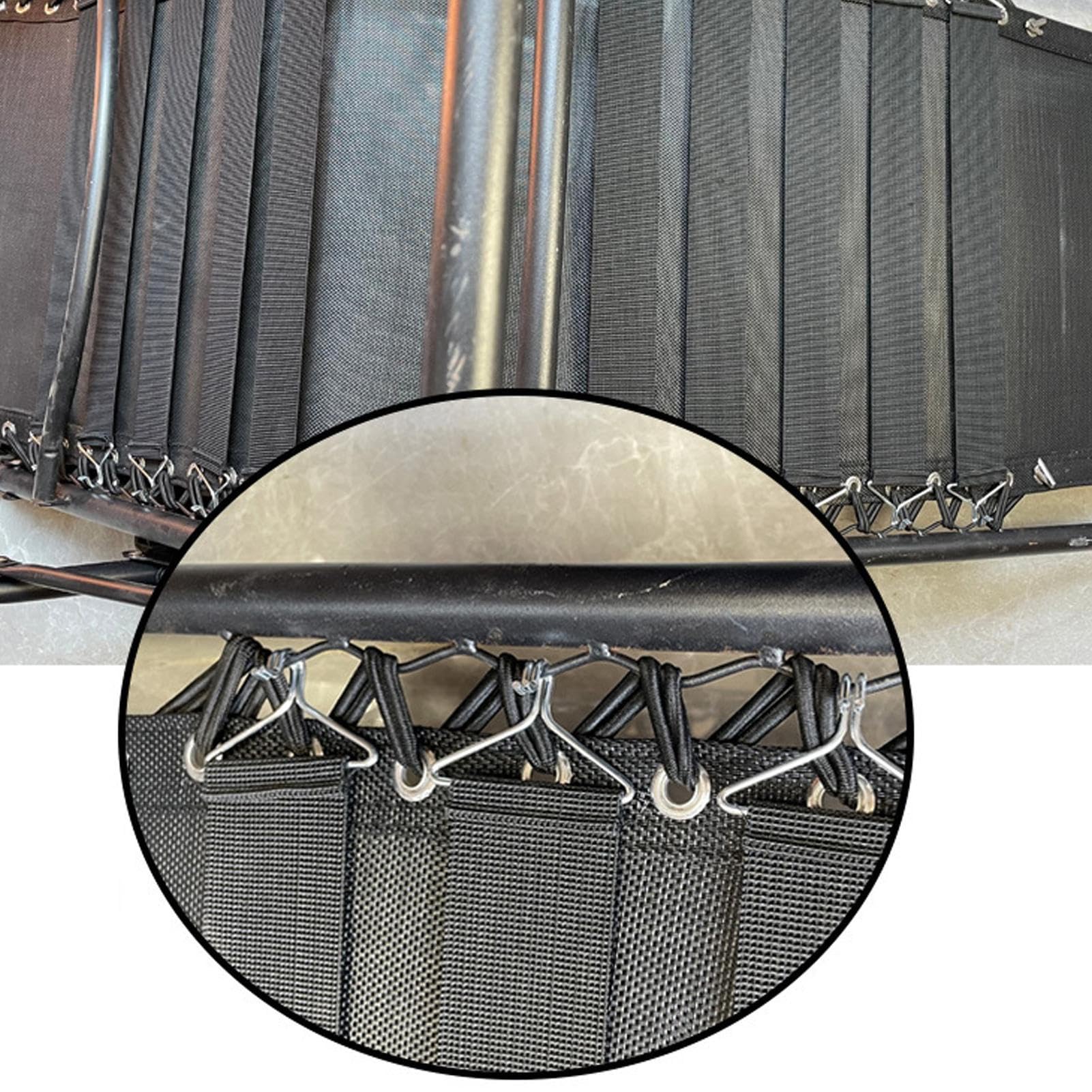 5-teiliges Gurt-Set für Liegestuhlgurte aus verstärktem Stoff | Langlebiger Service für Liegestühle mit starker Belastung für den Rasen auf der Terrasse