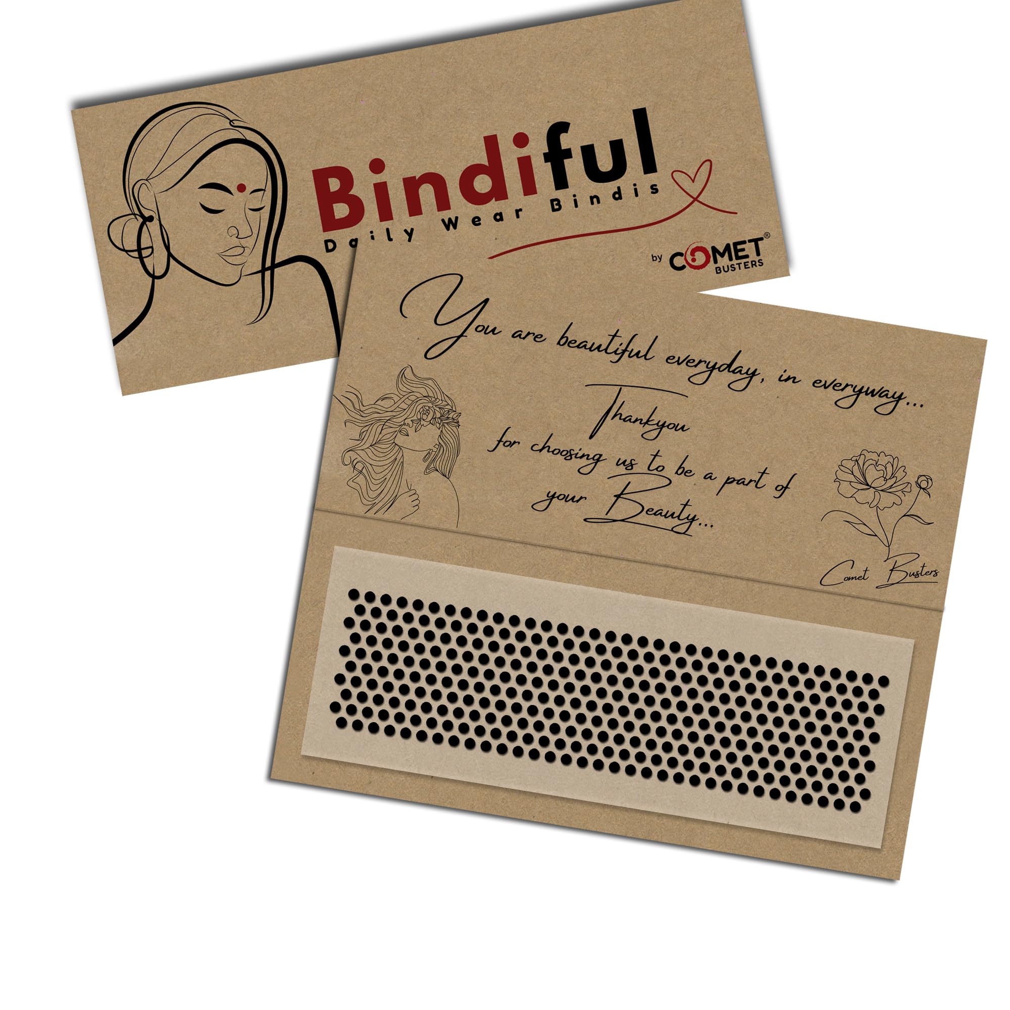 Bindiful Dailywear Round Black Velvet Bindis for Women (3mm) (bf214) (Pack of 1)-image-15