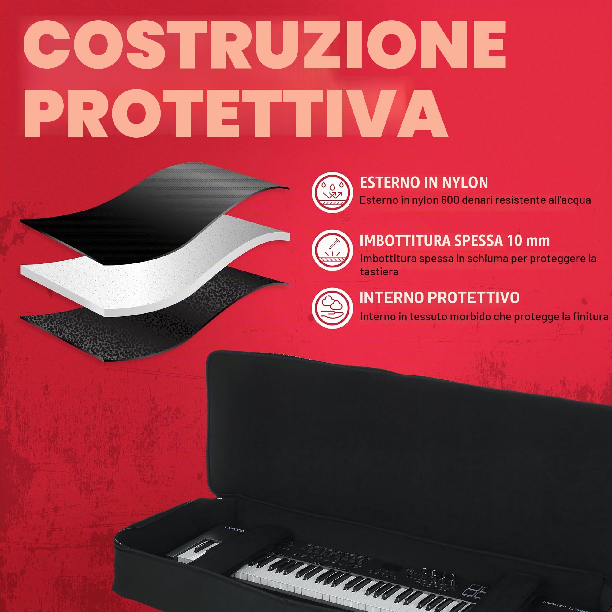 Gator Cases - GKB-76 - borsa per tastiera 76 tasti