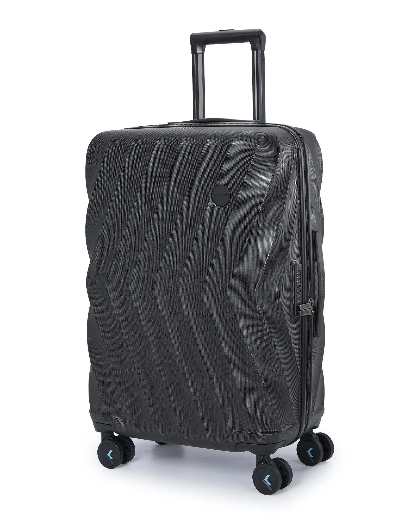 BAGSMART 24 Inch Luggage with Spinner Wheels,Polycarbonate Hardside Suitcase with TSA Lock Travel Luggage Hard Shell Lightweight Rolling Luggage for Men Women,Black
