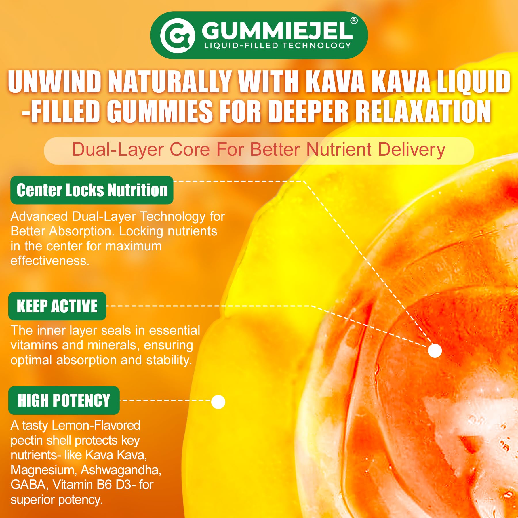 Kava Kava Gummies for Calm, Relaxation & Natural Sleep | Melatonin-Free — Amazon image 8