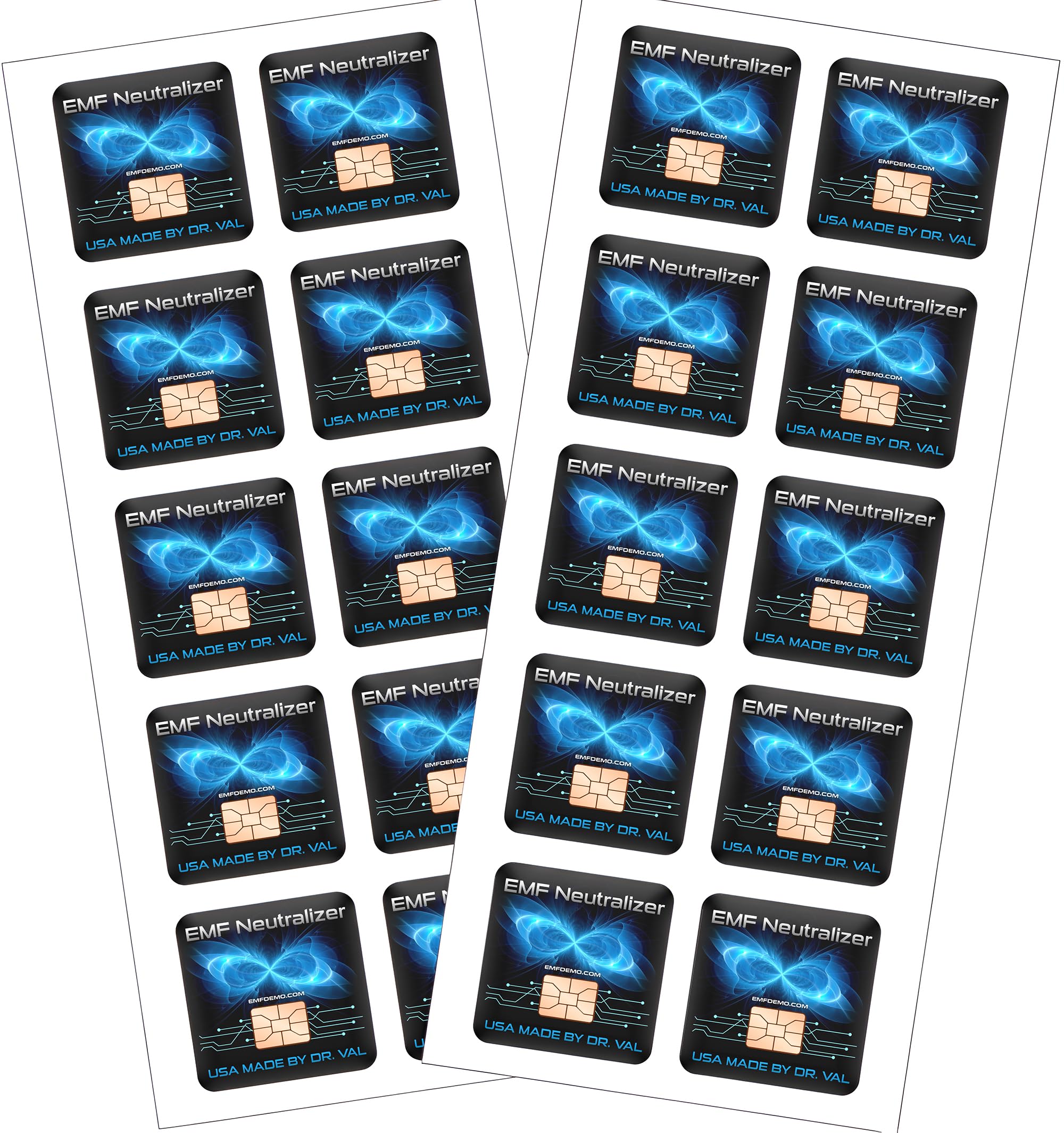 Cell Phone EMF Protection Neutralizers - Slim Design - Proudly Made in The USA - Developed by Dr. Valerie Nelson