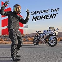 Vista 7 de HWK - Pantalones de motocicleta dual sport para hombre con tela de Cordura textil resistente al agua y armadura de protección contra impactos