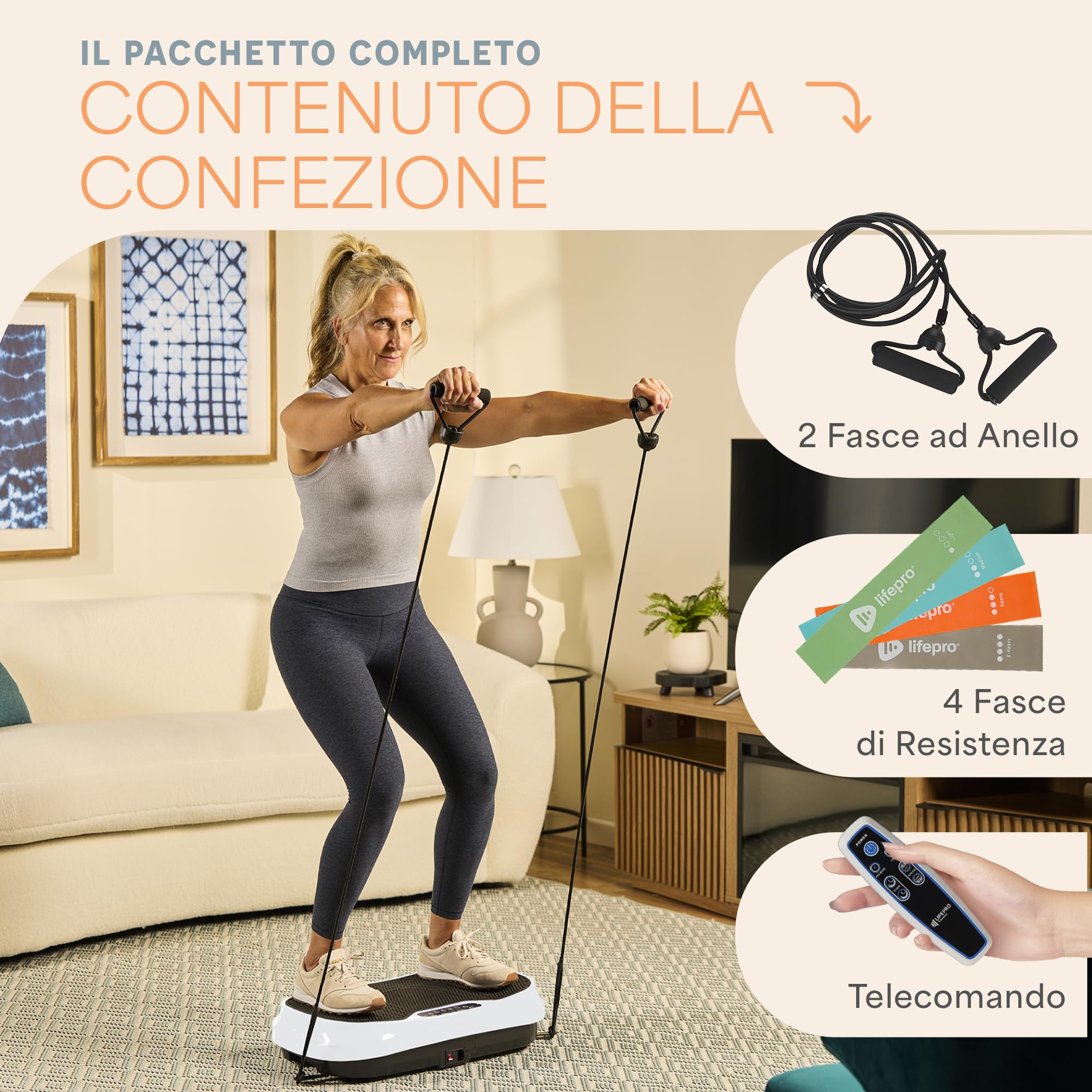 Lifepro Macchina A Pedana Vibrante - Macchina a pedana Vibrante Unisex Adulto