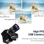 SVPRO 1080P USB Webcam with Telephoto 5-50mm Lens, Full HD Computer Camera 100fps/60fps/30fps for Windows/Mac/Linux/Android