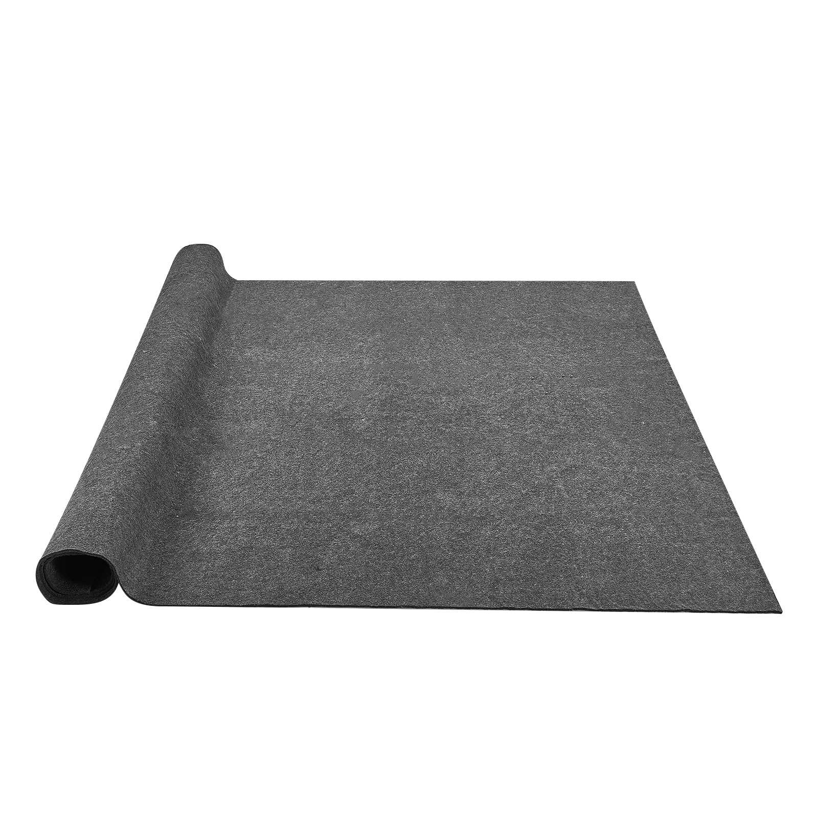 VEVOR Cojín para Alfombra Cojín Protector de Suelo, 275 x 366 cm 6 mm de Espesor, Fieltro de Poliéster, Gris, Área de Cobertura de 10-11 ㎡ Protección del Suelo Cómodo para Dormitorio, Sala de Estar