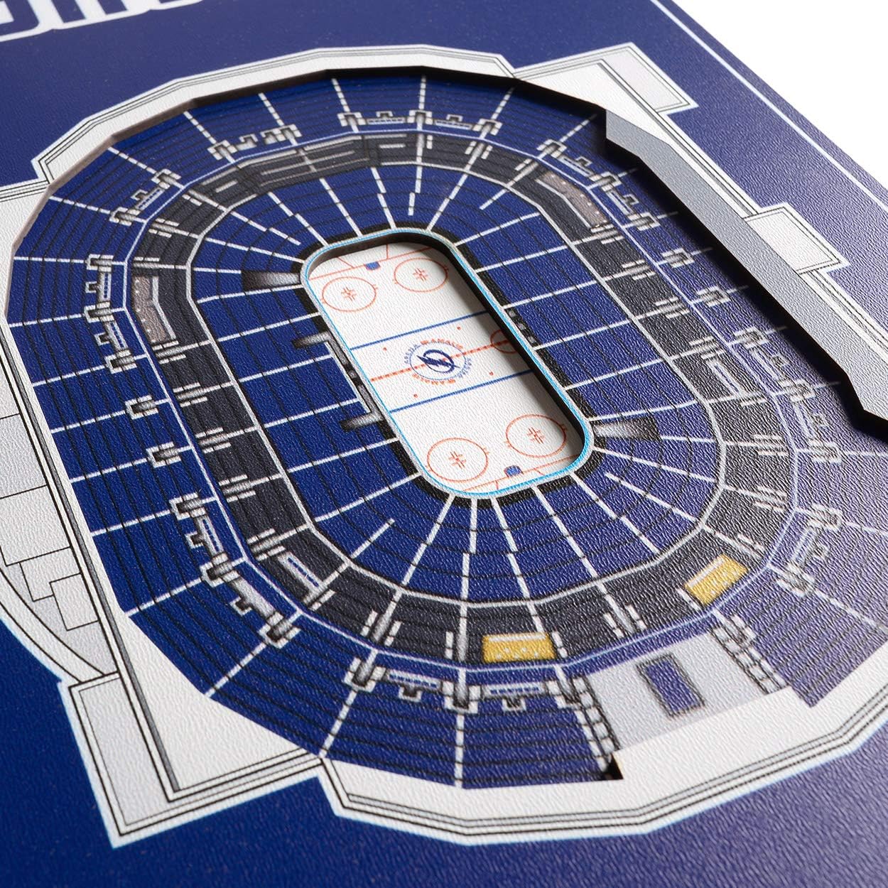 YouTheFan NHL Tampa Bay Lightning 3D Stadium 8x32 Banner - Amalie Arena
