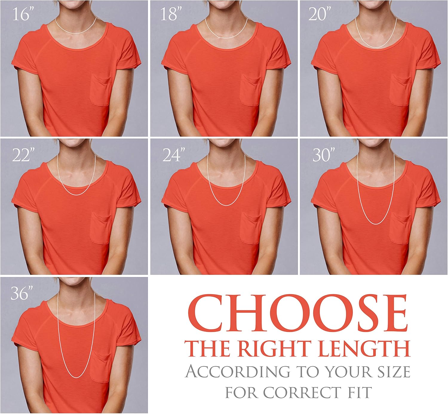 DSS 925 Sterling Silver Necklace for Women, Rhodium Plated, Box Chain 1.5mm, Lobster Claw Clasps, Sterling Silver Chain, Italian Jewelry for Women, 16in - 36in