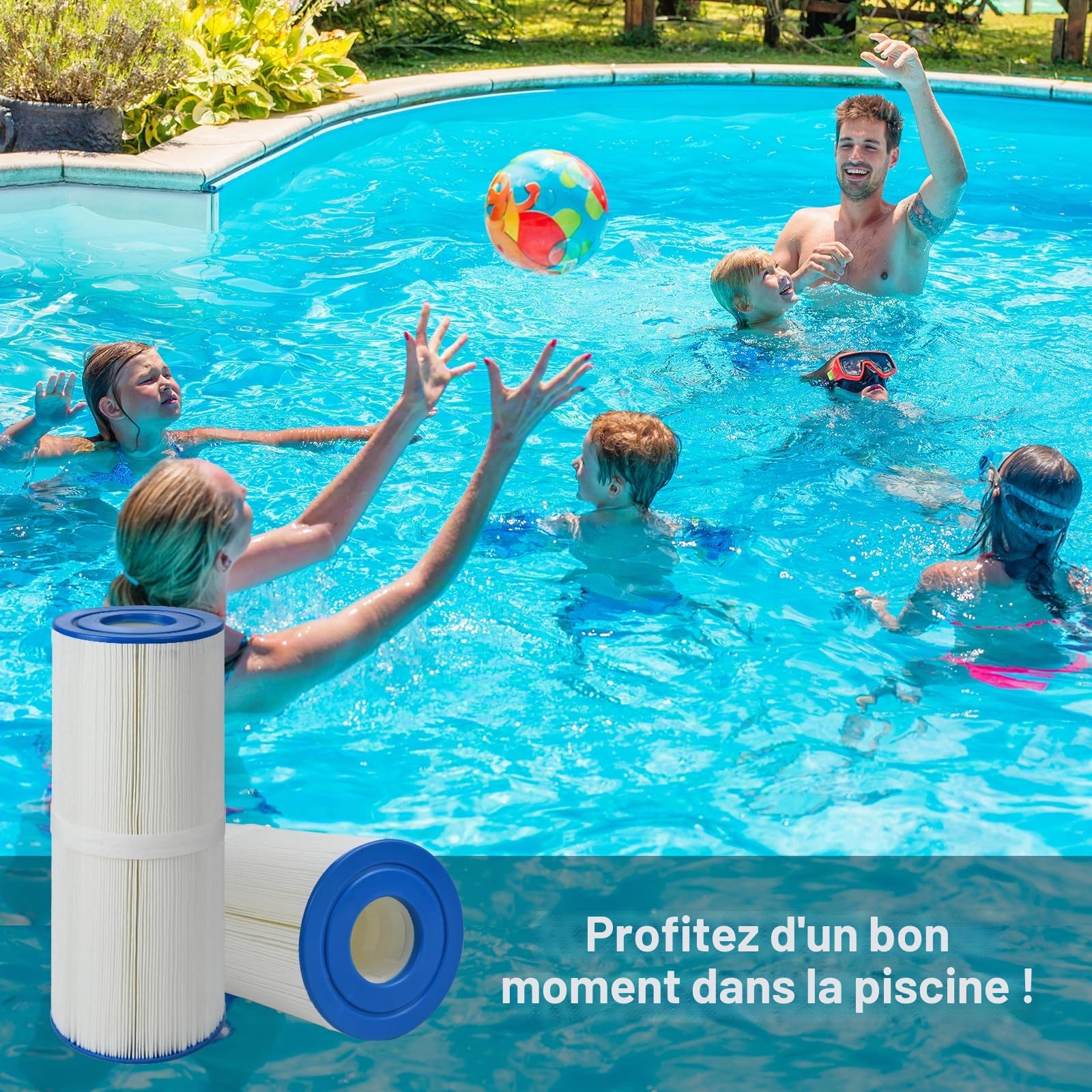 Lot de 2 filtres Spa pour Unicel C-4950, Remplacement pour Filtre de Pleatco PRB50-IN, PRB501N, C-4950, Filbur FC-2390, Dynamic 03FIL1600