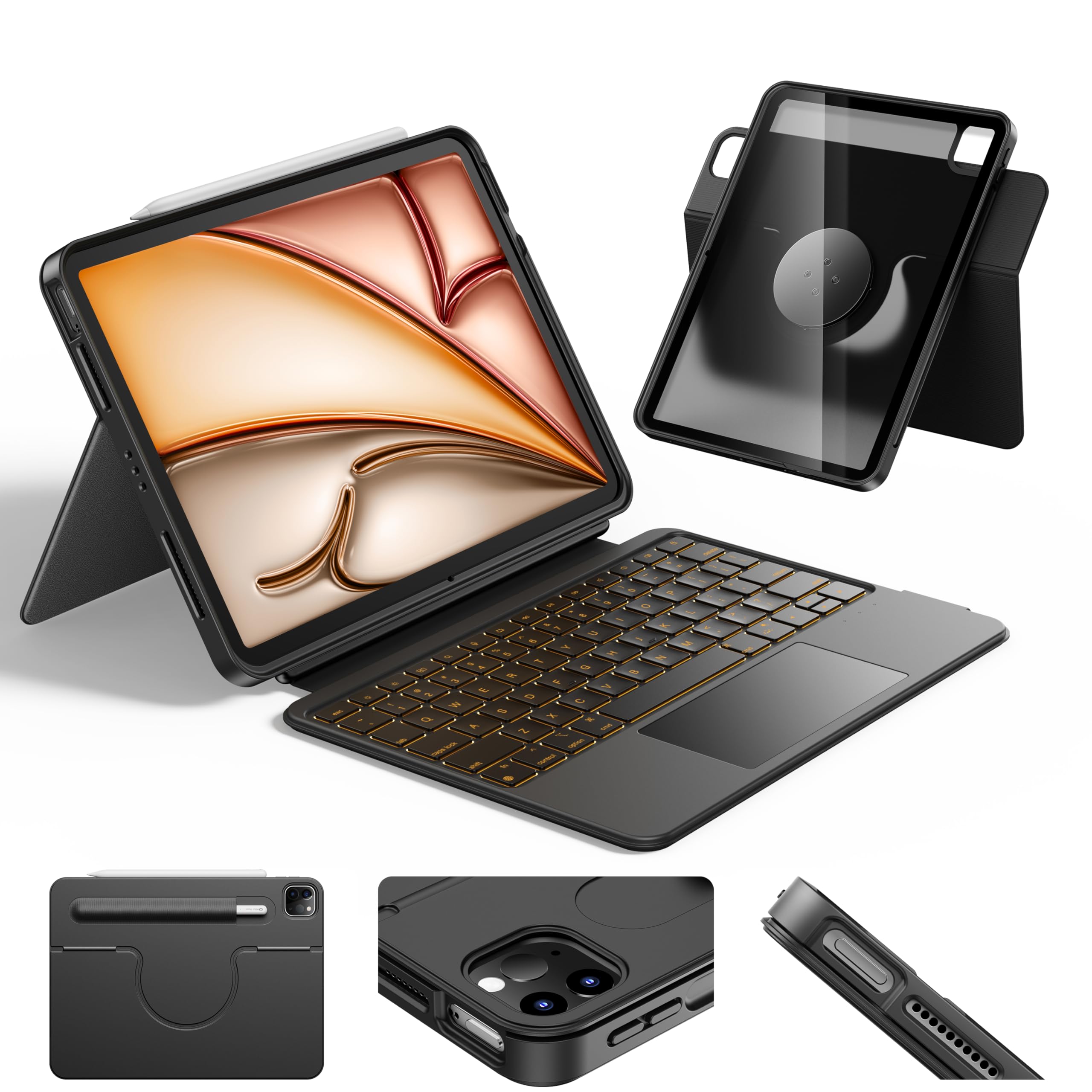 iPad Air キーボード(HOU MF-11 Keyboard Case) Amazon.com: HOU Keyboard Case for iPad Air 11 inch 2025 (M3