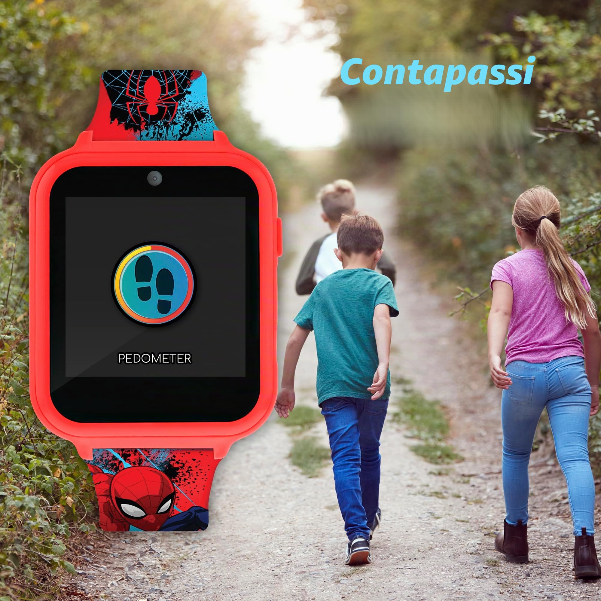 Spiderman Orologio Digitale Unisex Bambini con Cinturino Rosso in Silicone SPD4588