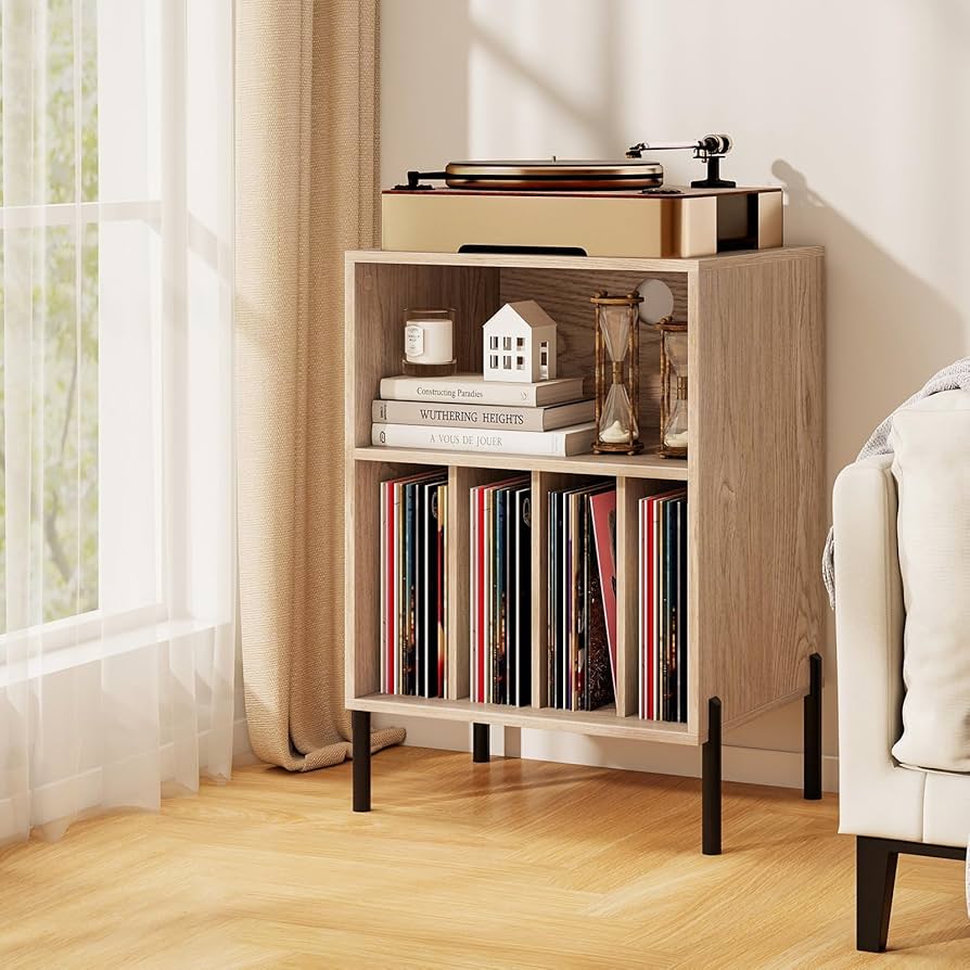 Amazon.com: Tangkula Record Player Stand, Turntable Side Table