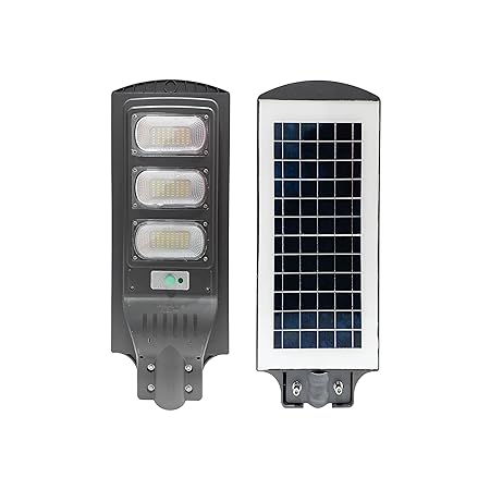 Pride Lighting 60W Solar Street Light for Outdoor & Garden - Warterproof (IP65) - Cool Light (WH)