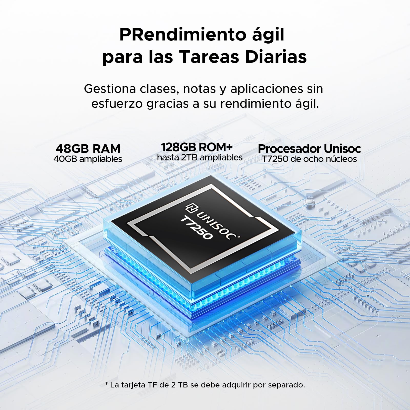 P11 Pro Tablet 11 Pulgadas with Android 16 & Gemini AI, 48GB RAM+128GB ROM/2TB, 8800mAh/18W, Octa-Core T7250, 90Hz, 5MP+13MP, 3.5mm Jack, GPS, Face ID,OTG,5G WiFi, Tablet con Teclado y Lapiz, Morado