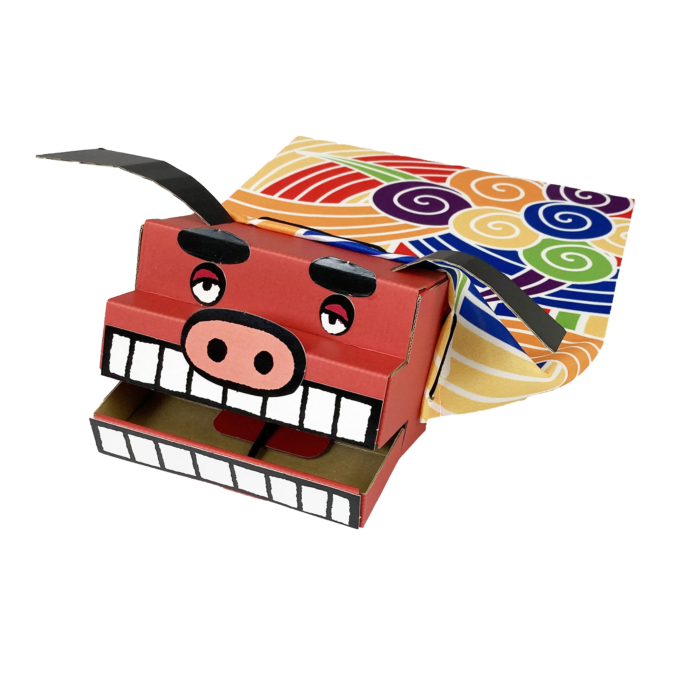 Amazon.co.jp: 獅子舞 おもちゃ ダンボール 正月飾り ぱかぱか
