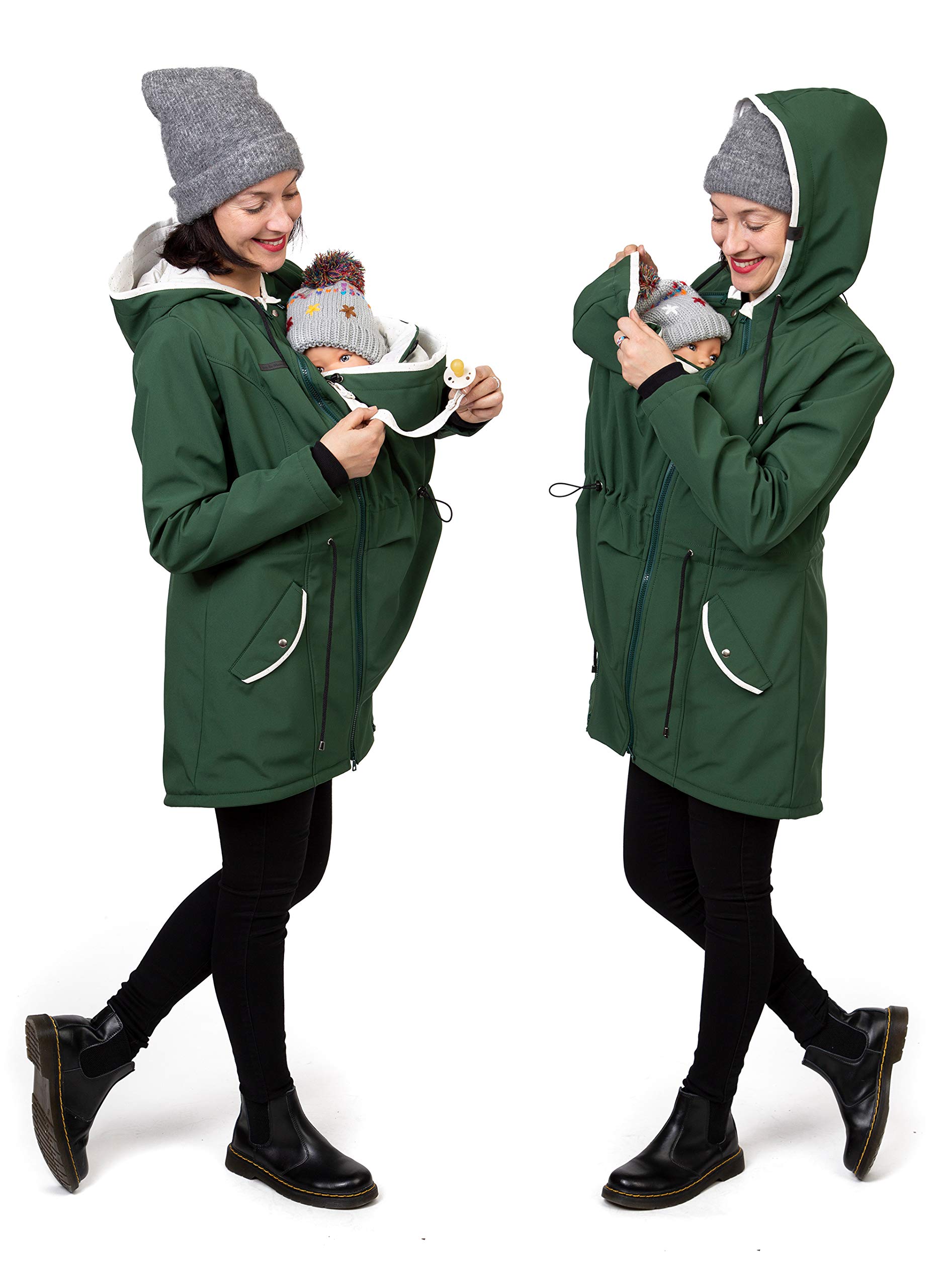 Viva la Mama Parka 4 in 1 da indossare sulla schiena o sul petto, softshell per tutte le stagioni – PINA