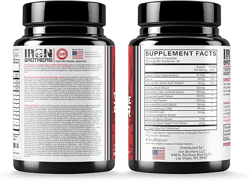 Miniatura 6 de Refuerzo de testosterona para hombres  Bloqueador de estrógeno  Suplemento de energía natural, fuerza y resistencia  crecimiento muscular magro