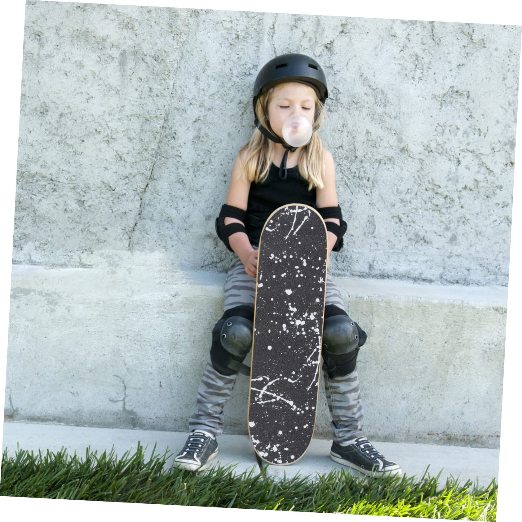 Griptape Für Skateboards Vinyl-aufkleber Mit Hai-text Robust Und Leicht Zu Entfernen