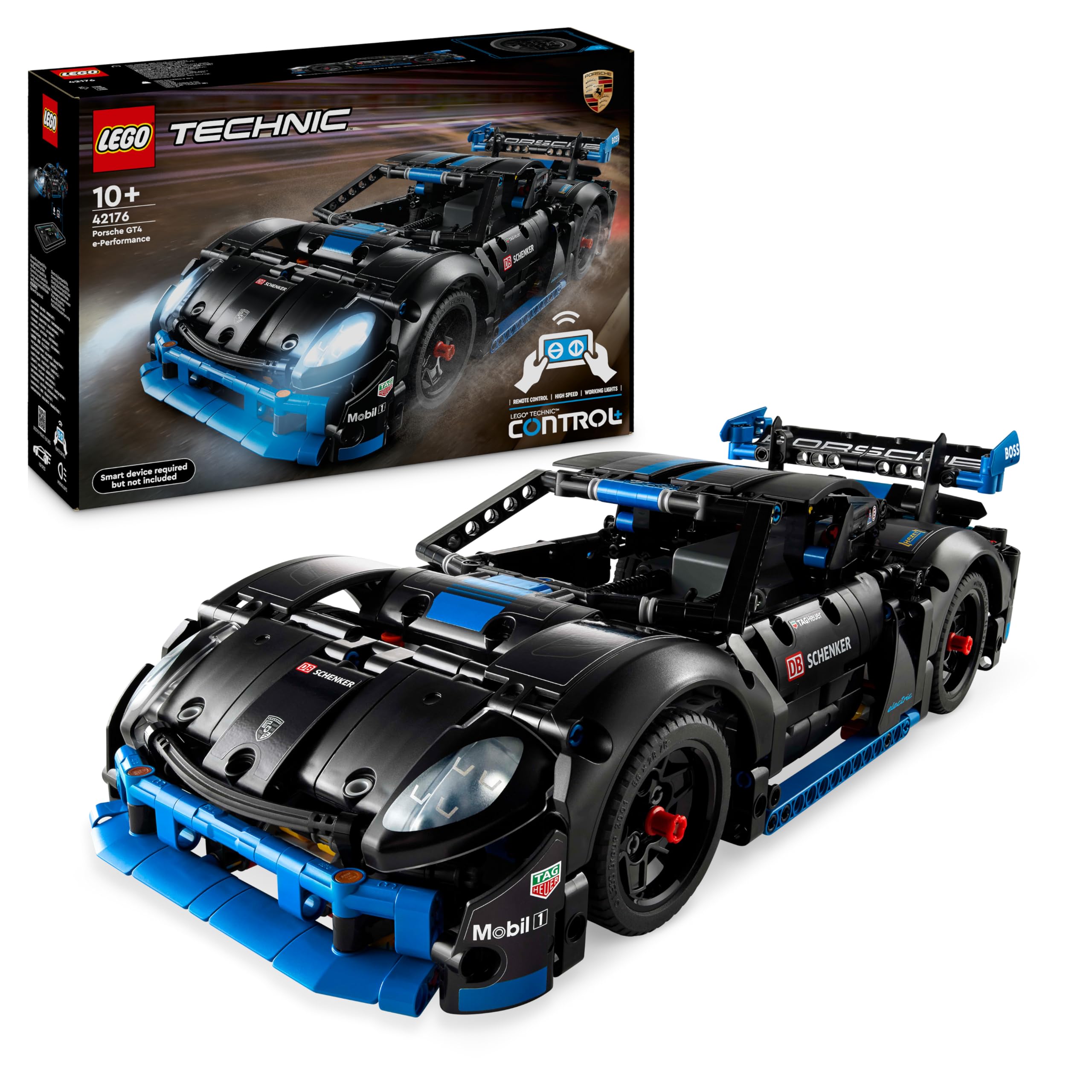 – LEGO Technic Porsche GT4 e-Performance Race Car Toy for 10 Plus Year Old Boys & Girls, Model Vehicle with Remote Control Action, Kids' Bedroom Decoration, Birthday Gift Idea 42176