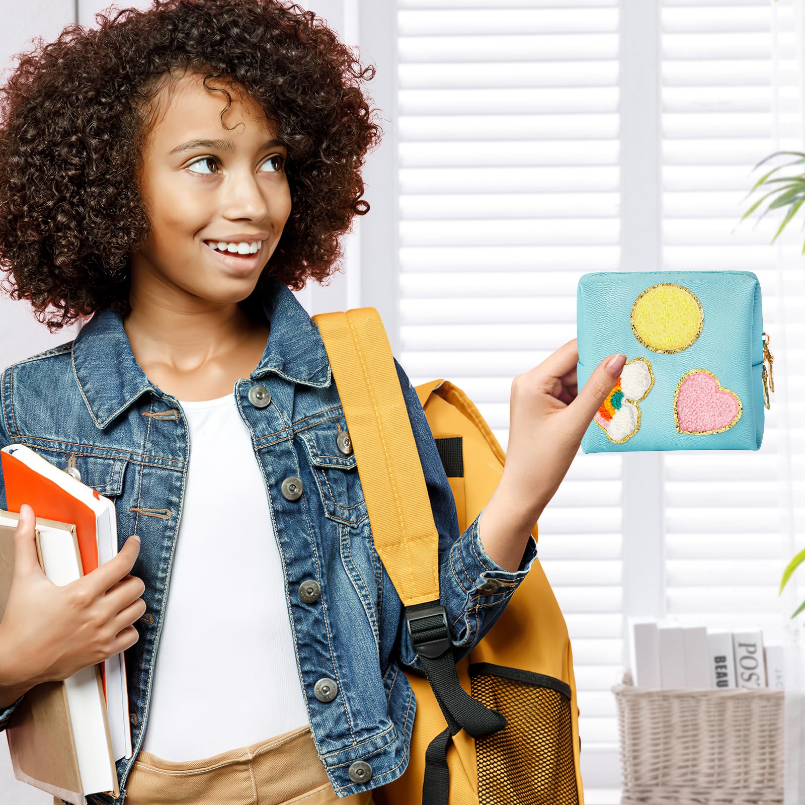 2 Pack Period Bag, PU Leder Damenbinden Aufbewahrungstasche für weibliche Binden Liners Tampons und wiederverwendbare Pads, funktionale Damenbinden Beutel erste Periode Kit für Teenager Mädchen