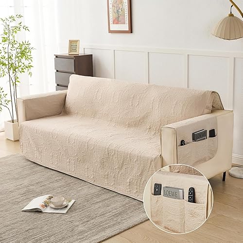 JYHOPE Funda impermeable para sofá, fundas antideslizantes para perros, resistentes al agua, suaves y acogedoras, protector de muebles y muebles