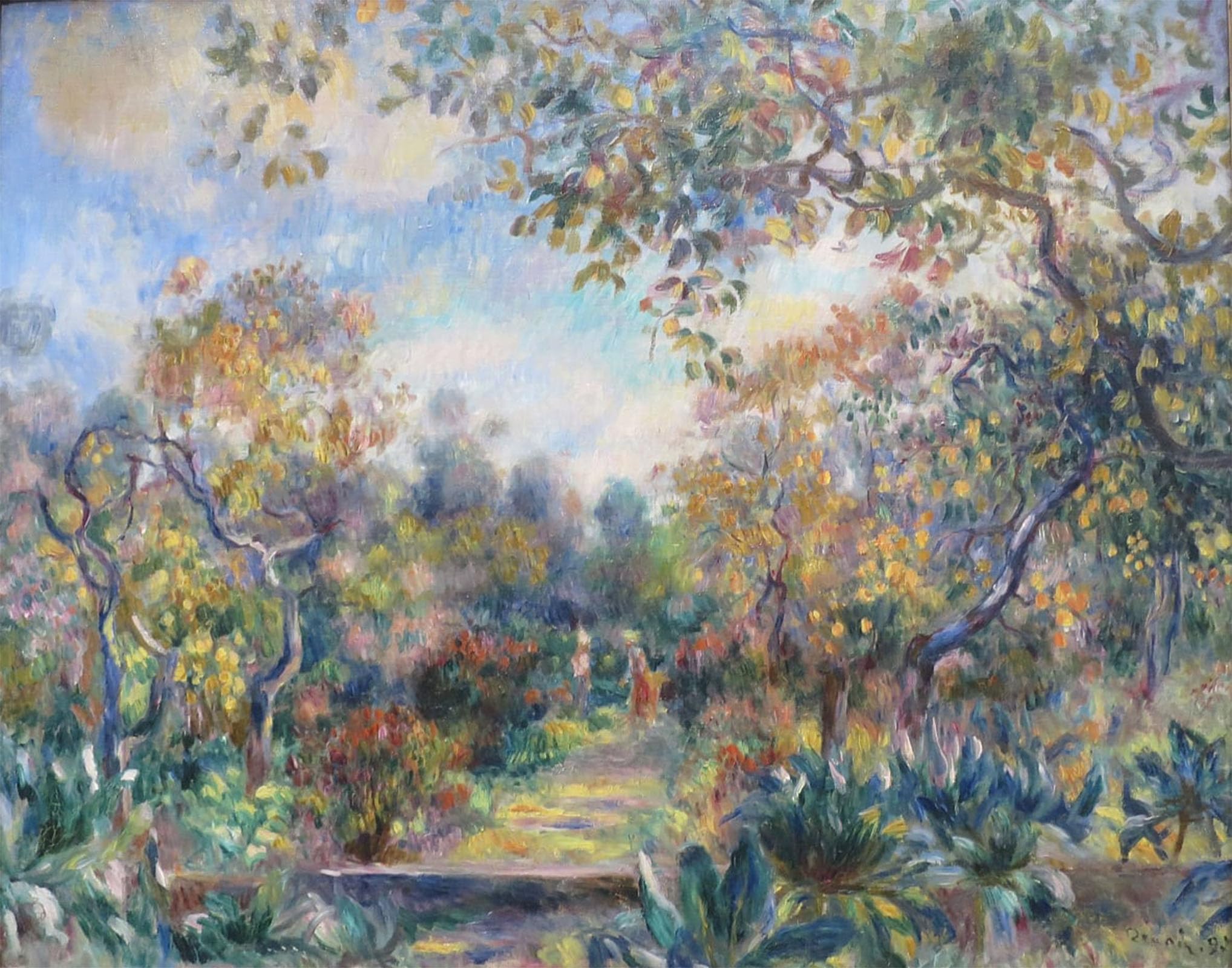 SERENDIPITP Aesthetic Poster Photo Wall Print Retro Picture Landscape At Beaulieu by Pierre Auguste Renoir Modern Wall Artwork for Home Decor 60x90cm