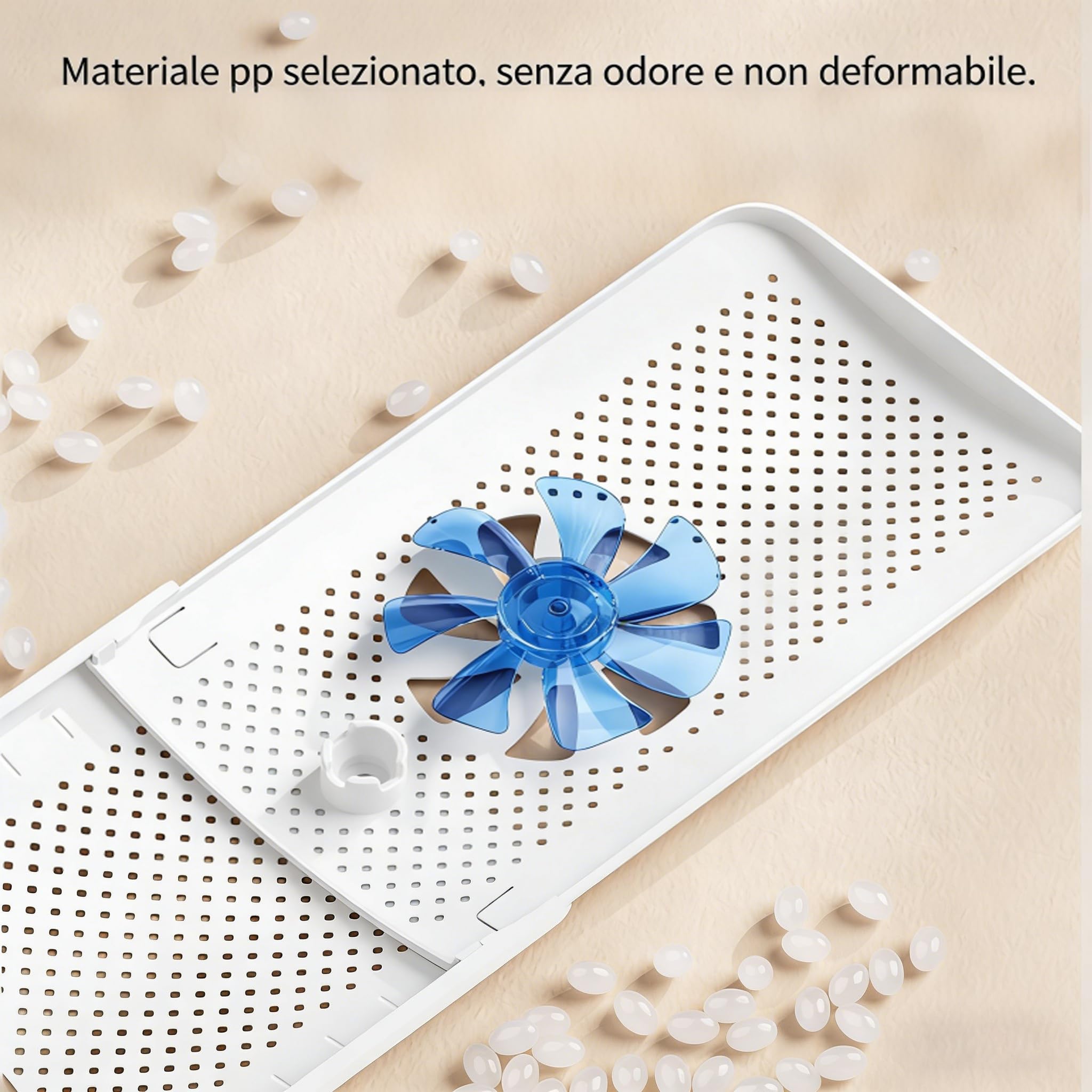 Deflettore per Condizionatore Universale Regolabile 52-86cm, Anti-flusso Diretto, Installazione Senza Attrezzi, per Condizionatori a Parete, Camera Letto Soggiorno Ufficio