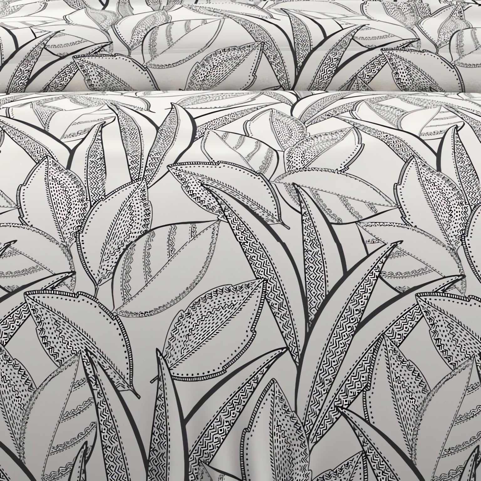 Soleil d'ocre, Parure Housse de Couette en Coton 57 Fils 260x240 cm Togo Blanc