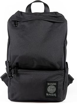 DIME BAGS Lockable Sling Backpack with Odor Sealing Carbon Lining, Scent & Spill Proof Crossbody Bag with 3-Digit Combo Lock, Water-Resistant Exterior, Adjustable Strap & Hidden Pocket (Black)
