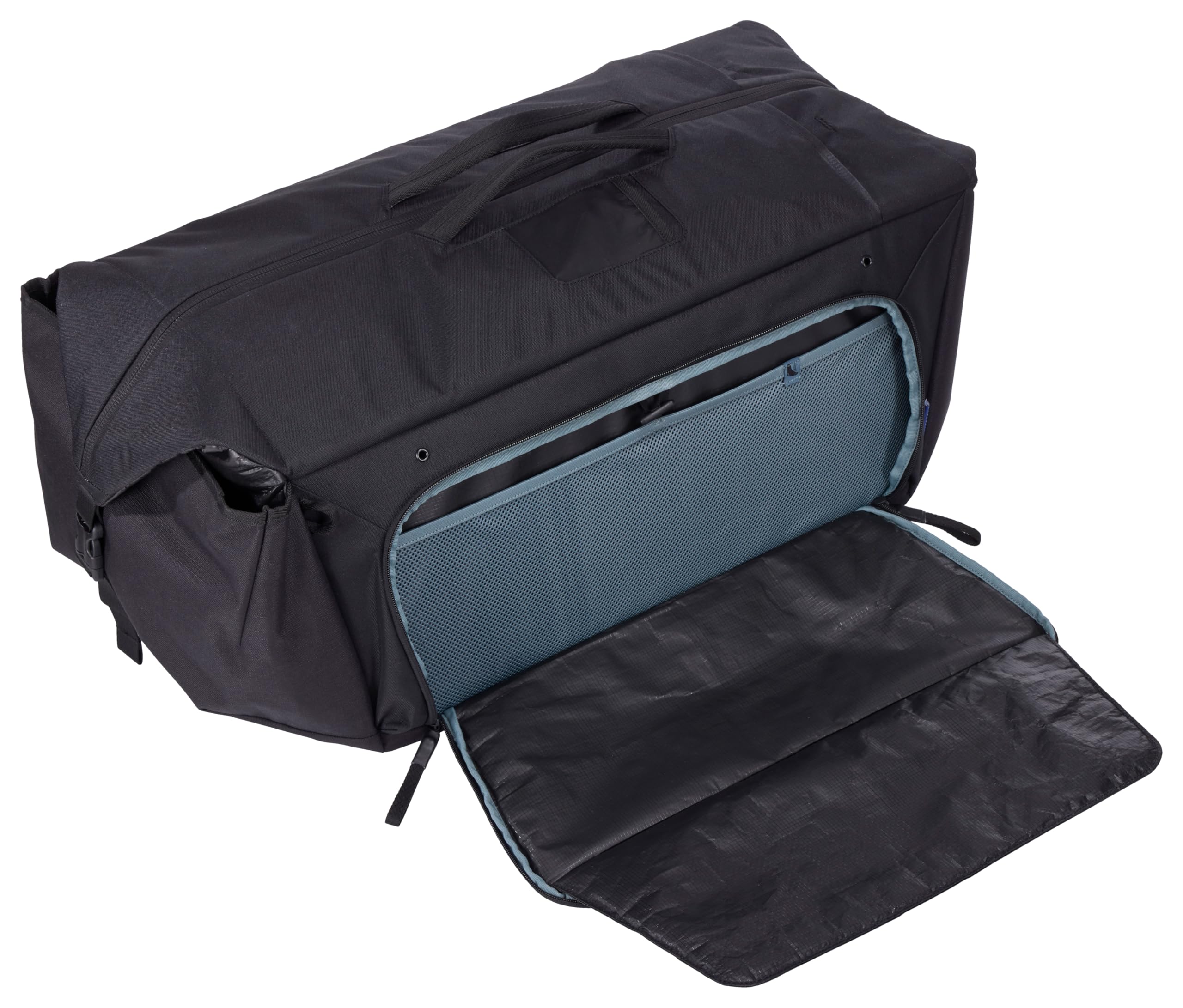 Thule RoundTrip MTB Duffel 70L, se Adapta a Equipo de Descenso y más, Paneles divisores Ajustables, organización de artículos pequeños, Correas de Mochila integradas
