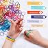 Kit de recharge pour bande de caoutchouc d'inscraft: plus de 11000 bandes de caoutchouc, 28 couleurs avec récipient, 600 clips, 200 perles, 52 perles ABC, kit de recharge pour fabrication de bracelet premium pour filles artisanat de bricolage de cadeaux pour enfants