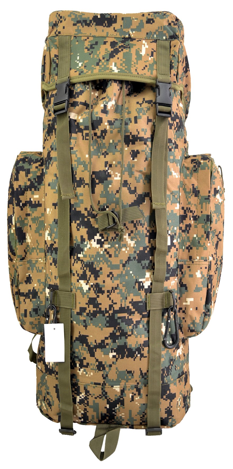 EXPLORER Tactical Deluxe Gear Camping Hiking Trekking Bag, Woodland Digital, 24 x 18 x 8-Inch