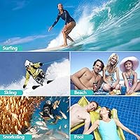 Vista 8 de Newppon Funda impermeable para teléfono Samsung Galaxy Note paquete de 2 bolsas secas a prueba de agua con cordón, soporte universal transparente