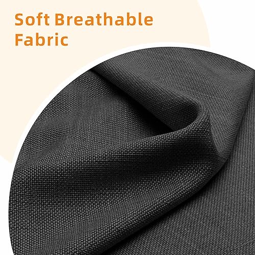 Miniatura 5 de Sofá modular para sala de estar, sofá gris oscuro de 3 plazas en forma de L con otomana de almacenamiento, cómodos sofás seccionales convertibles de