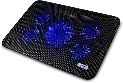 Havit HV-F2067 Laptop Cooling Pad, Dual Fan USB Cooler, Adjustable Ergonomic Stand, Black