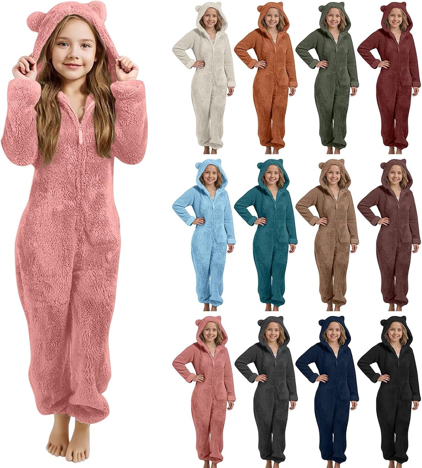Baby Boys Girls Snowsuit Winter Clothes Suit Hooded Jumpsuit Romper Outfit Infant Warm Coat