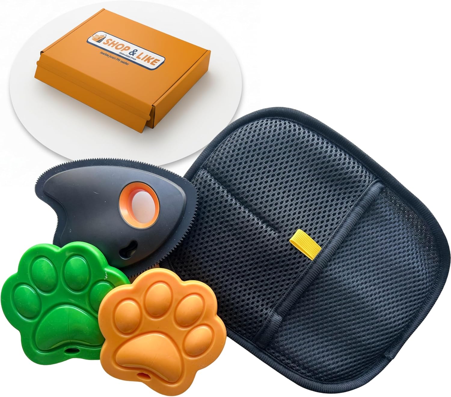 3 in 1 Pet Hair Remover Cleaning Set – Car Interior, Furniture and Laundry – Multi Surface Cat & Dog Fur Removal Tool