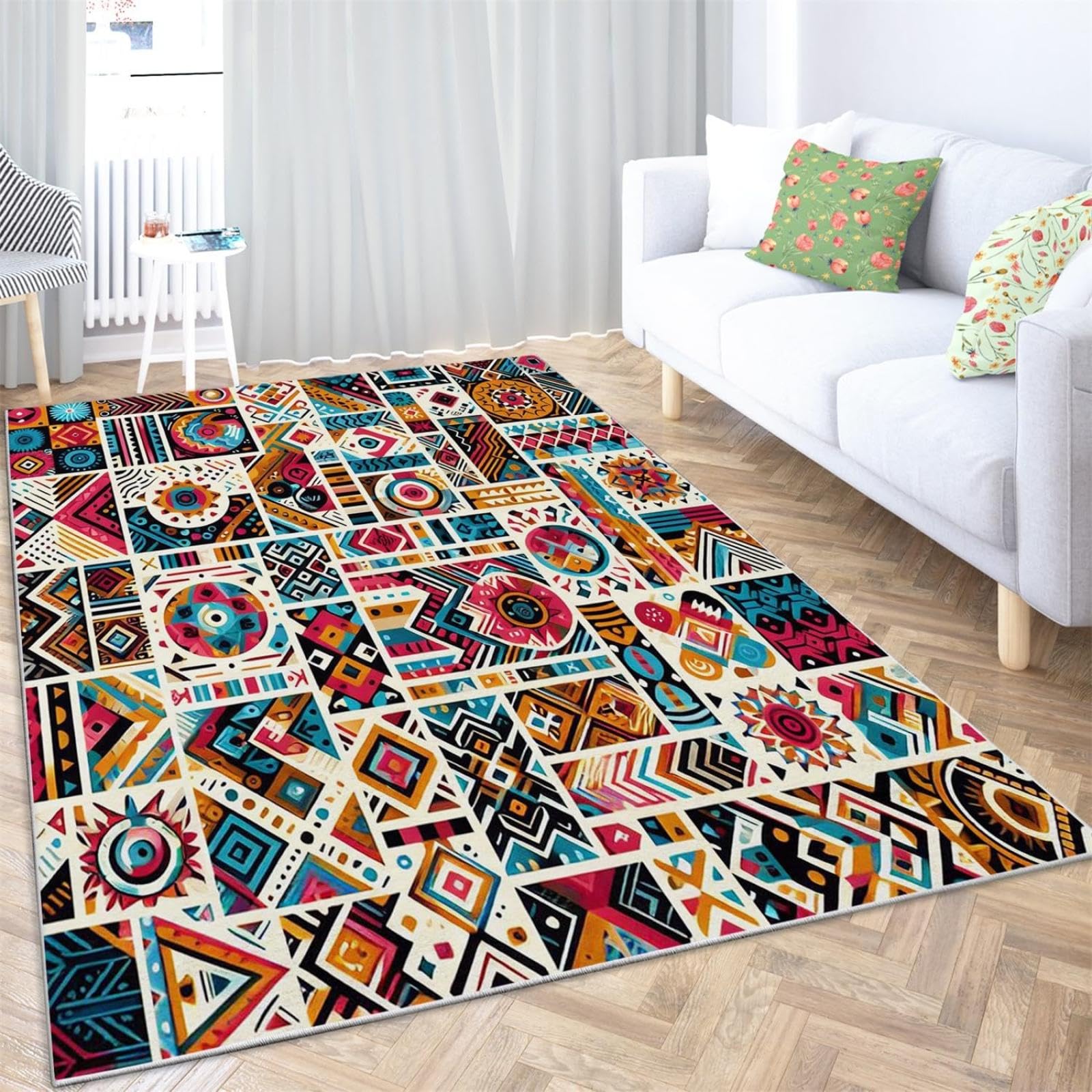 Tapis de style ethnique persan pour réchauffer l'ambiance de votre salon ou chambre