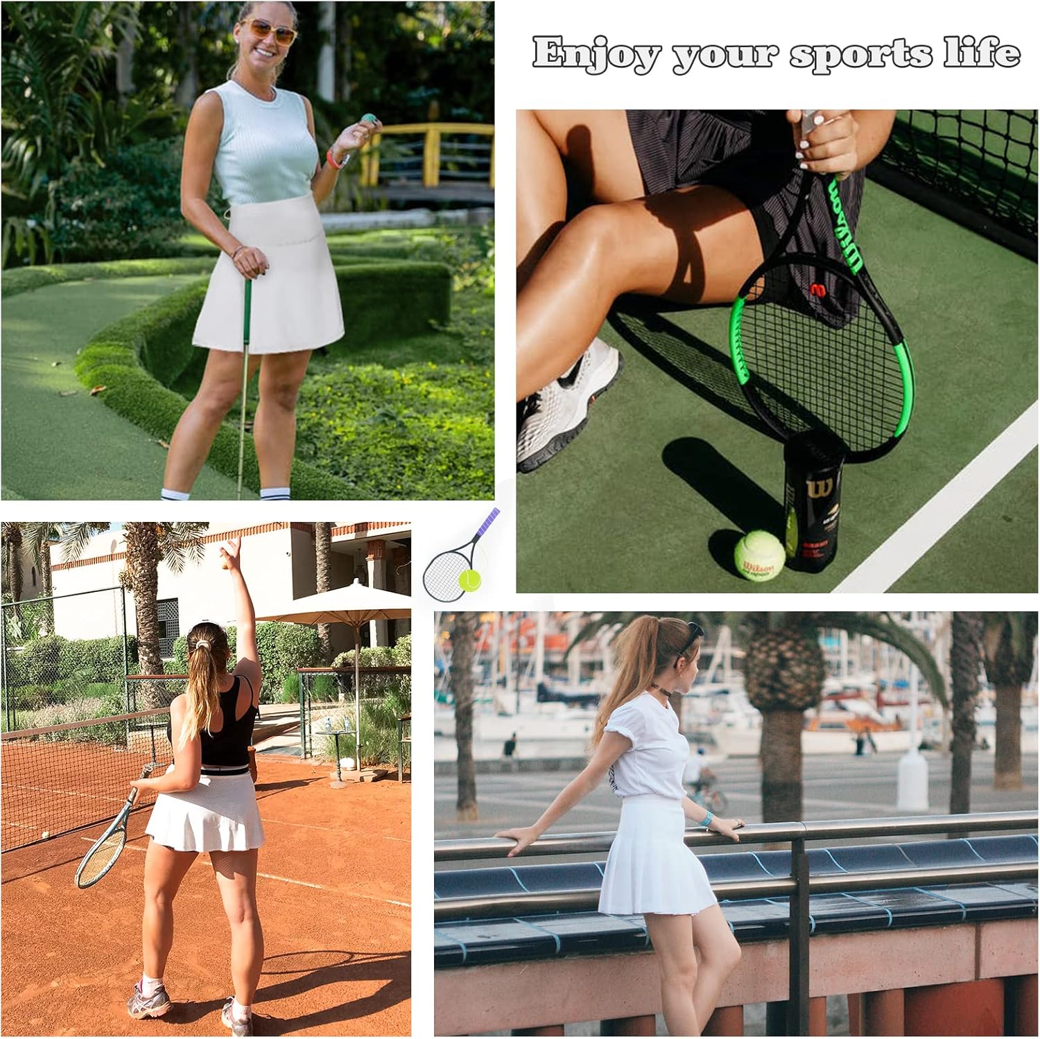 American Trends High Waist Pleated Tennis Skirt with Pockets Skorts Skirts for Women - Image 6