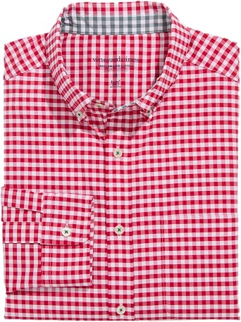 vineyard vines Skysail Gingham Performance Cotton Shirt