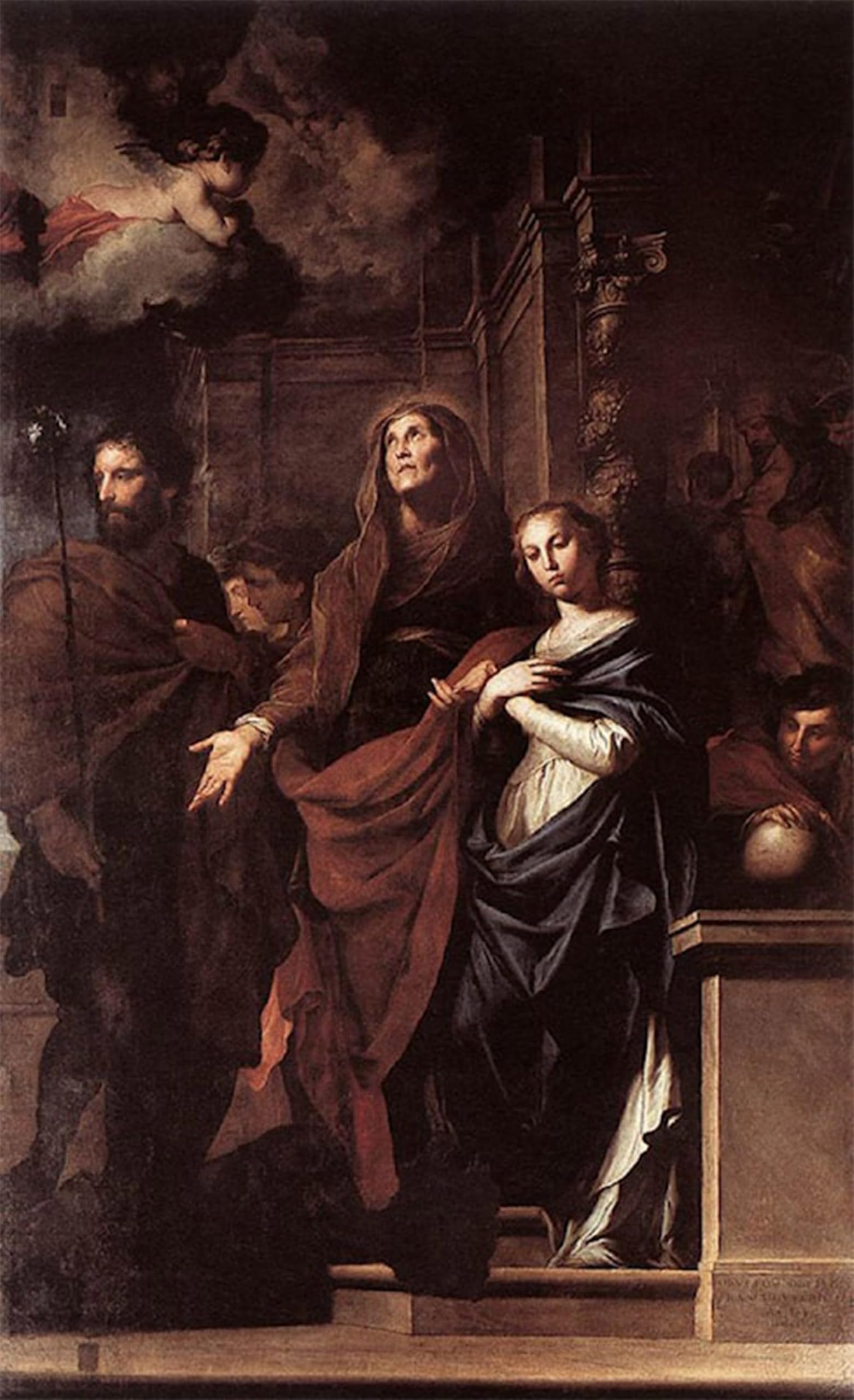 POSTERIIk Famous Modern Artwork Art Mural Marriage of the Virgin by Pietro Novelli Oil Paintings Pictures for Home Decor 60x90cm