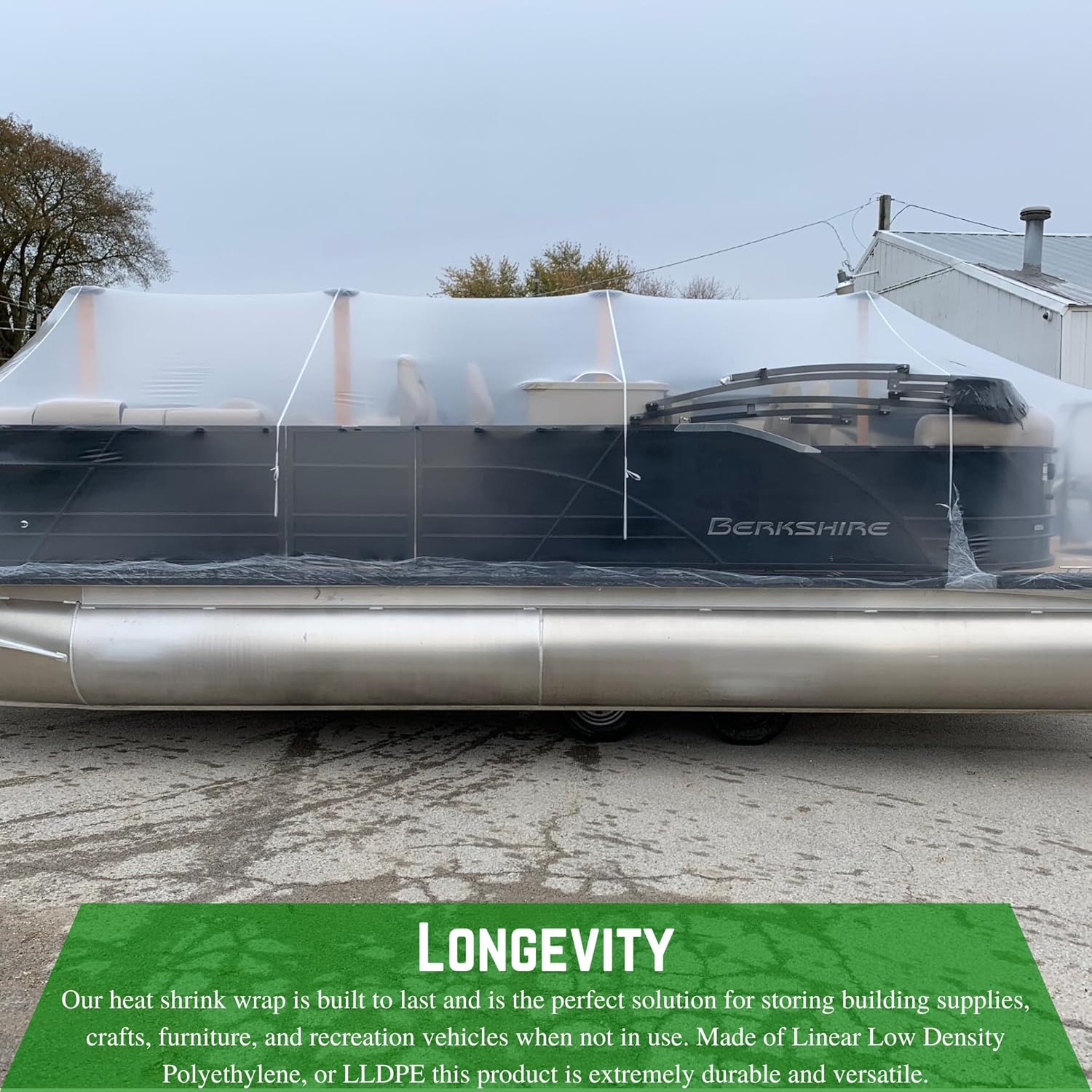 Farm Plastic Supply - Clear Heat Shrink Wrap - 7 Mil - Clear Shrink Wrap, Shrink Wrap Machine, Shrink Wrap Heat Gun, Shrink Wrap Bags, Heat Seal Bags (20' x 125')