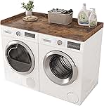 Piskyet Washer Dryer Countertop,Laundry Countertop with Edge Rails,27.5