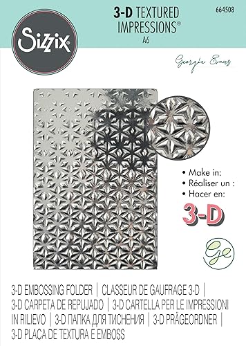 Miniatura 2 de Sizzix ELLISON 3D TEXTR IMPR STAR FALL
