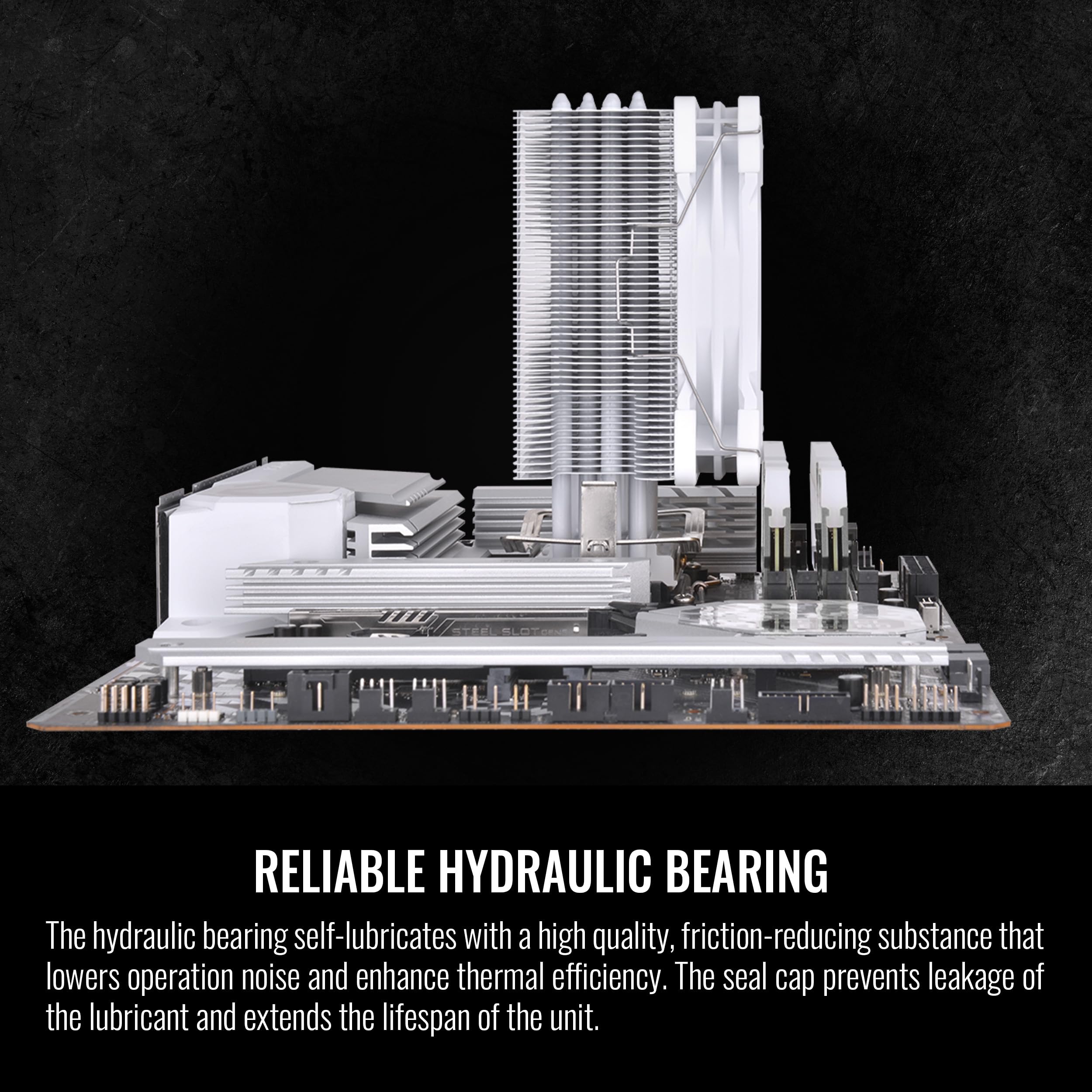 Thermaltake Chłodnica powietrza procesora UX200 SE ARGB - biała (CL-P116-AL12SW-A)