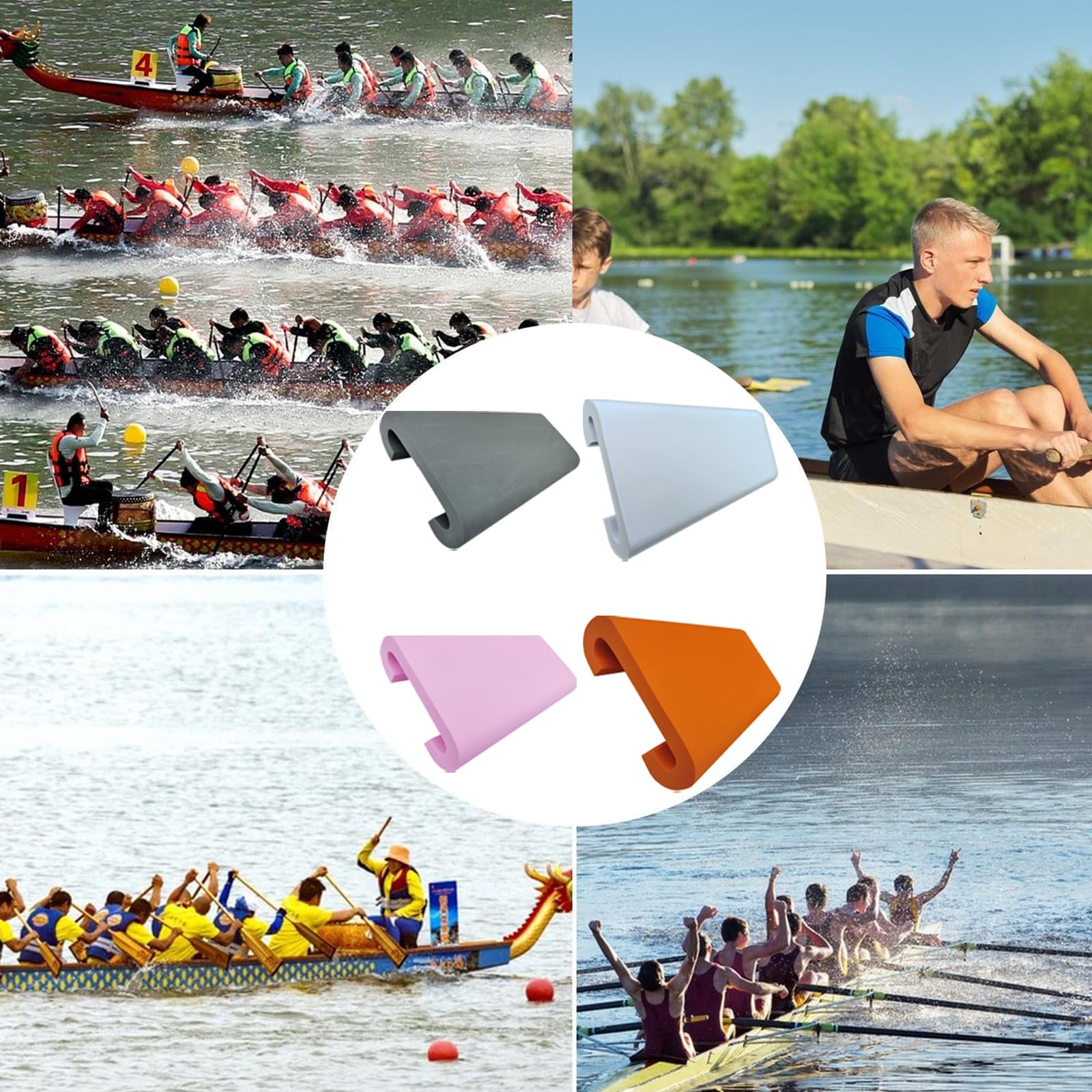 Dragon Boats Paddles - Cuscino da allenamento per esterni, comodo, protettivo, con pagaie a forma di drago