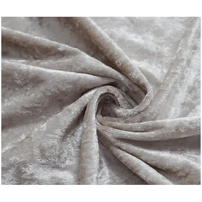 Buy Champagne Crushed Velvet Fabric Craft Stretch Velour Material Soft Furnishing & Craft