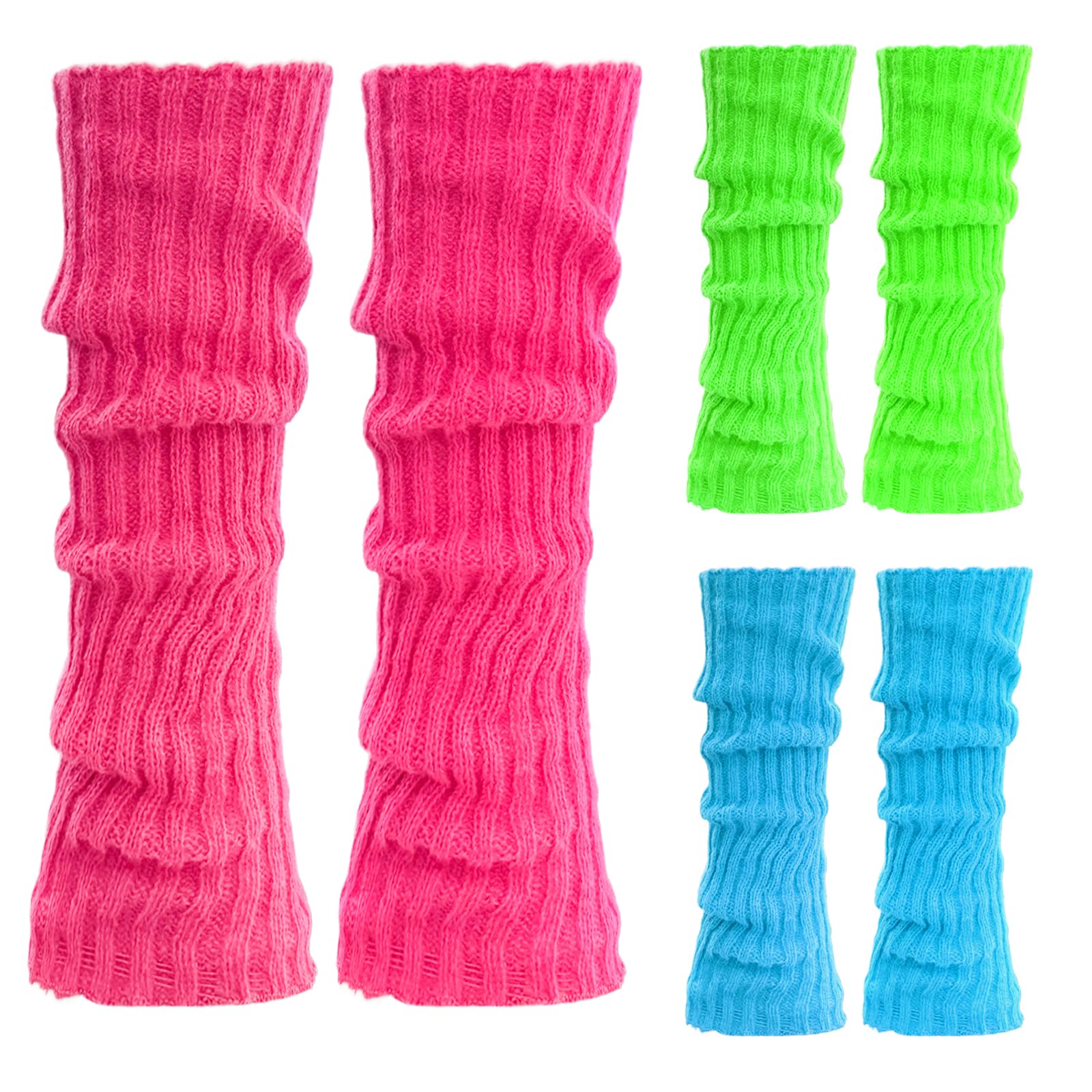 Leg Warmers 3 Pairs Costume Accessories for Women Womens Heavy Soft Extra Long Leg Warmers